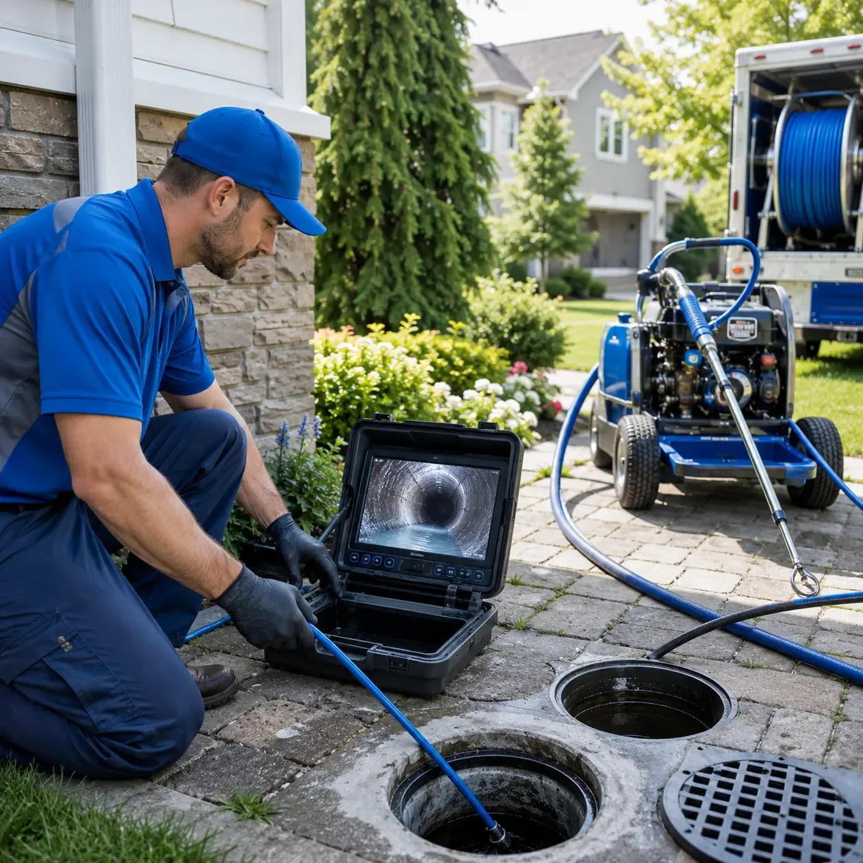 Outdoor drain cleaning professionals serving Turner, MI